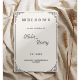 Invitación de boda floral vintage plantilla elegan