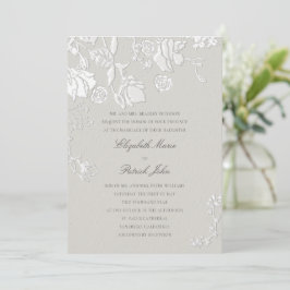 Invitación de boda formal clásica etérea Soneto de