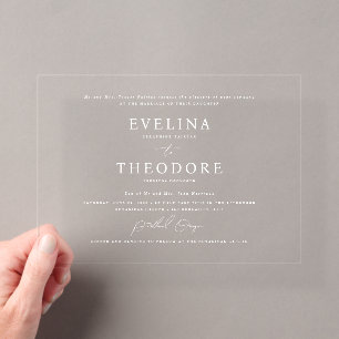 Invitación de boda formal de Parker para paisaje