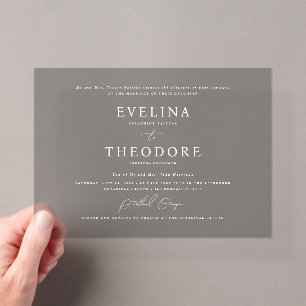 Invitación de boda formal de Parker para paisaje