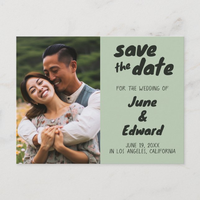 Invitación de Boda Foto Personalizada GUARDA la FE (Anverso)