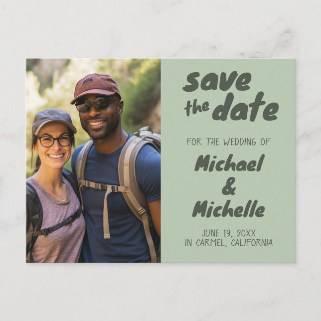 Invitación de Boda Foto Personalizada GUARDA la FE (Anverso)
