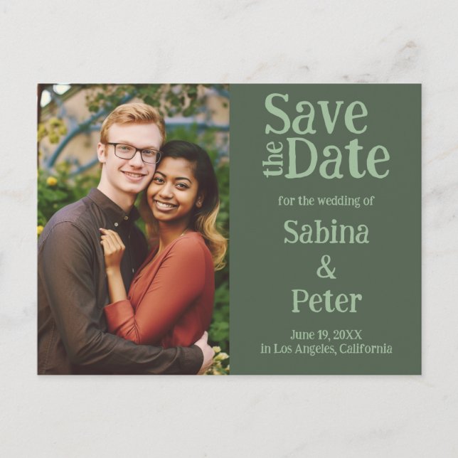 Invitación de Boda Foto Personalizada GUARDA la FE (Anverso)