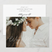 Invitación de Boda fotográfico y recepción abierta