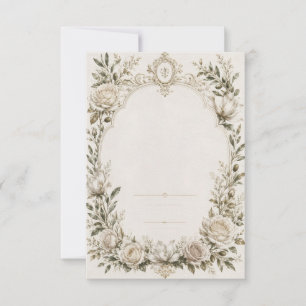 Invitación de Boda Francesa Vintage