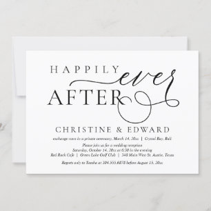 Invitación de Boda Fugaz, Feliz por Siempre