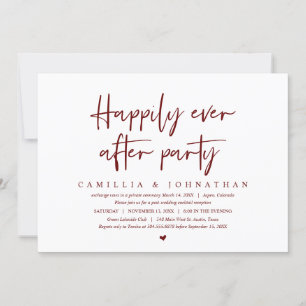 Invitación de Boda Fugaz, Fiesta de Felices para S