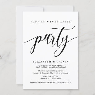 Invitación de Boda Fugaz, Fiesta Feliz para Siempr
