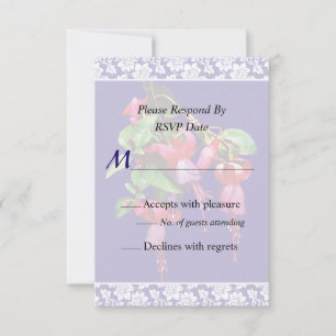 Invitación de boda Fuschia Marshia