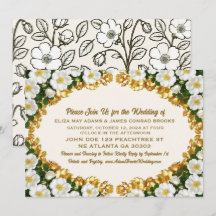 Invitación de boda Georgia Cherokee Rose