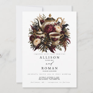 Invitación de boda gótica