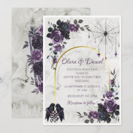 Invitación de boda gótica
