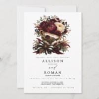 Invitación de boda gótica