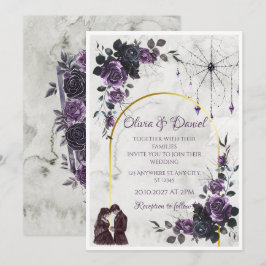 Invitación de boda gótica