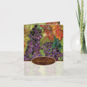 Invitación de Boda Gracias Hoja de Uva de Otoño