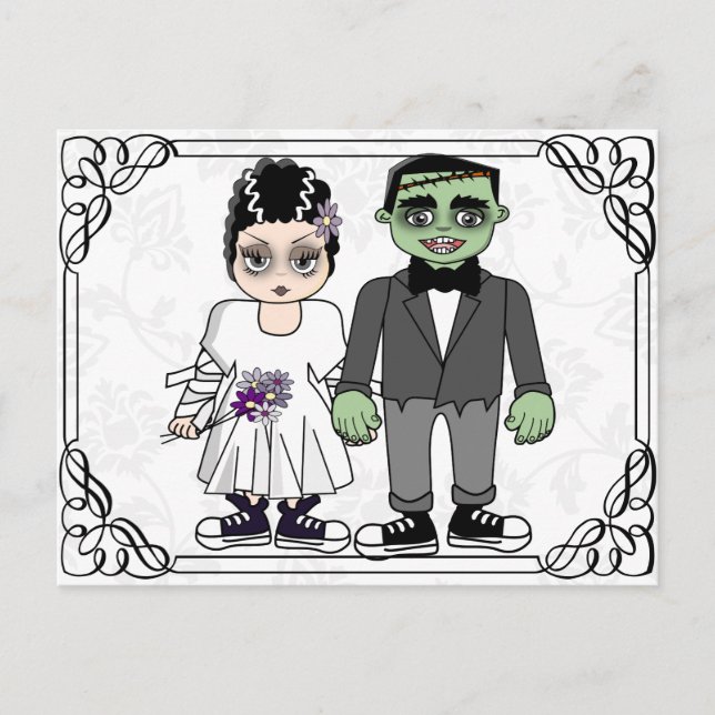 invitación de boda graciosa y con un presupuesto l (Anverso)