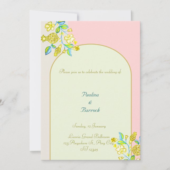 invitación de boda granada (Anverso)