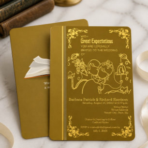 Invitación de boda Grandes Esperanzas