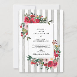 Invitación de boda gris de Antártida