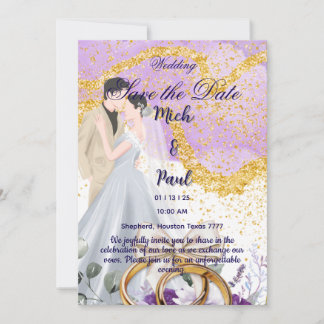 Invitación de boda Guardar la fecha