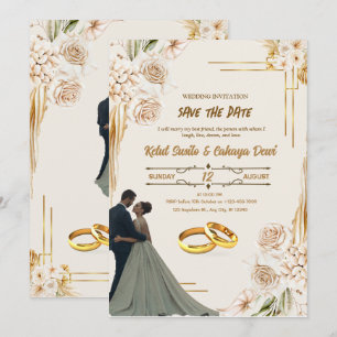 INVITACIÓN DE BODA, GUARDAR LA FECHA