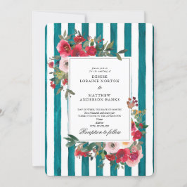 Invitación de boda Harbour Blue