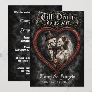 Invitación de Boda Hasta que la Muerte nos Separe