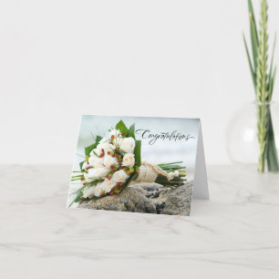 Invitación de boda hermosa del ramo