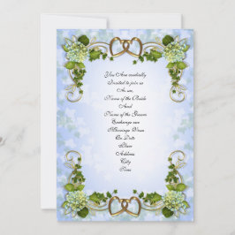 Invitación de boda Hidrangeas de primavera