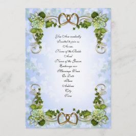Invitación de boda Hidrangeas de primavera