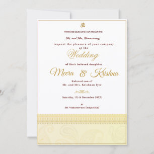 Invitación de Boda Hindú