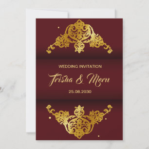 Invitación de Boda Hindú Mandala Étnico