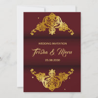 Invitación de Boda Hindú Mandala Étnico