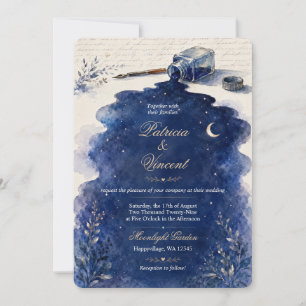 Invitación de boda Historia de amor en el cielo de