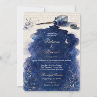 Invitación de boda Historia de amor en el cielo de