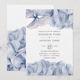 Invitación de Boda Hortensias Azules