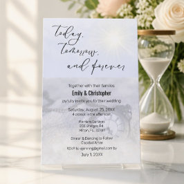 Invitación de Boda Hoy, Mañana y Siempre