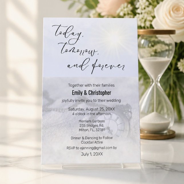 Invitación de Boda Hoy, Mañana y Siempre (Subido por el creador)