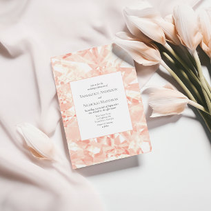 Invitación de boda ilusión de piedra preciosa de r