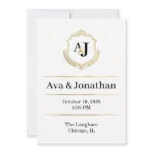 Invitación de Boda Imperial Luxe - Elegancia de Mo