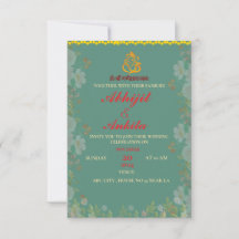 invitación de boda india personalizada