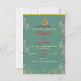 invitación de boda india personalizada