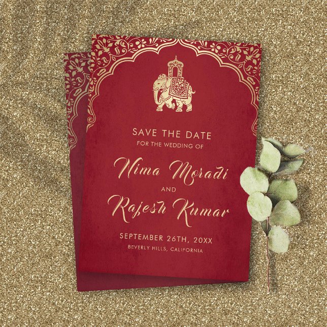 Invitación de Boda India Save The Date Ganesha de  (Subido por el creador)