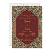 Invitación de Boda India (Versión Mogol)