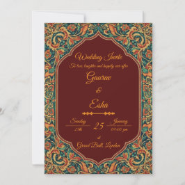 Invitación de Boda India (Versión Mogol)