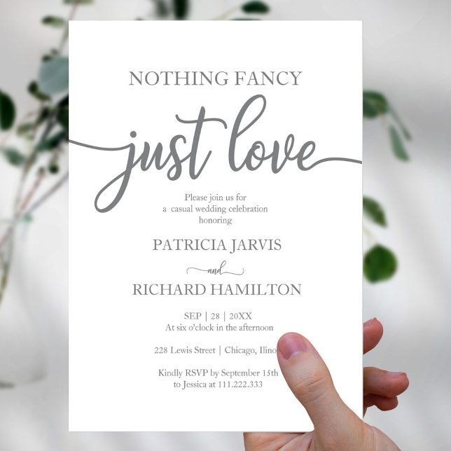 Invitación de boda informal sin nada elegante, sol (Subido por el creador)