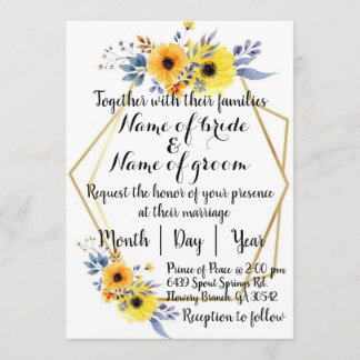 Invitación de Boda Inglesa