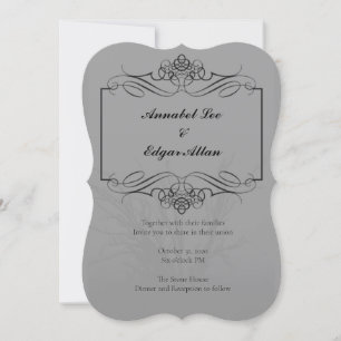 Invitación de boda inspirada en Poe