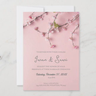 invitación de boda, invitación de primavera