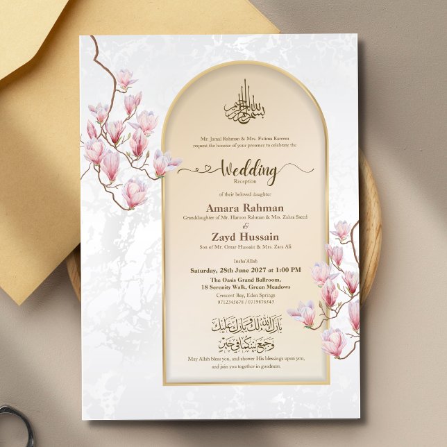 Invitación de Boda Islámica de Acrílico | Arch Mag (Subido por el creador)